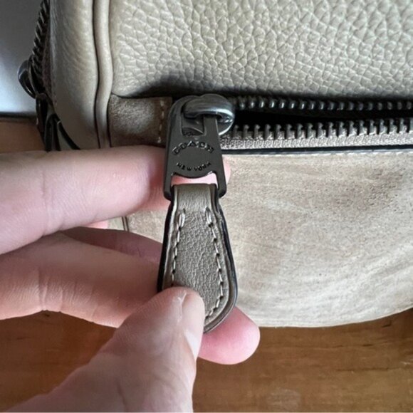 Coach Metropolitan Suede Leather One Strap Backpack - Picture 2 of 12